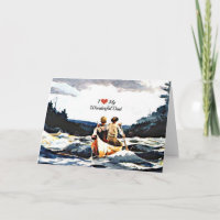 I Love My Wonderful Dad, Canoe in the Rapids