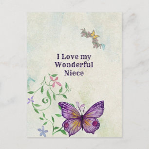 I Love My Wonderful Niece Postcard