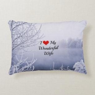 I Love My Wonderful Wife Decorative Cushion