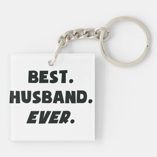 I Love My Worlds Best Husband Ever Key Ring (Back)