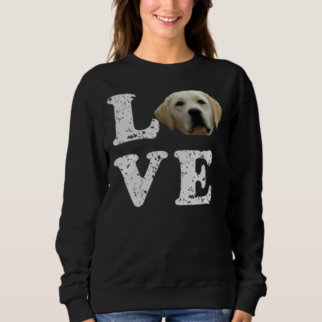 I Love My Yellow Lab Hoodie Labrador Retriever Dog (Front)