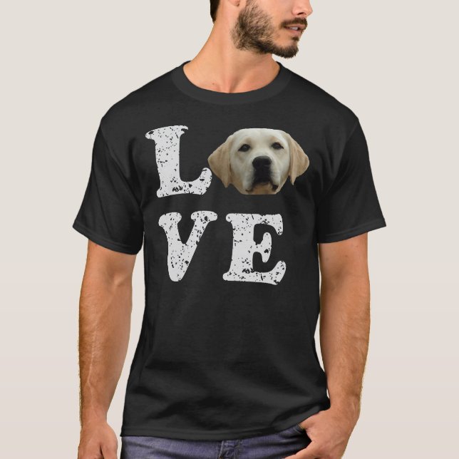 I Love My Yellow Lab Hoodie Labrador Retriever Dog T-Shirt (Front)