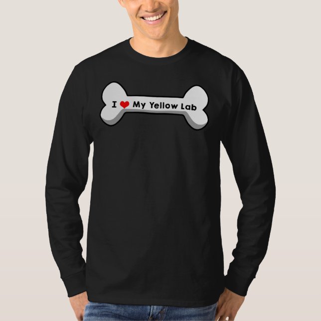 I Love My Yellow Lab    T-Shirt (Front)