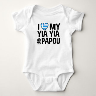 I Love My Yia Yia and Papou Baby Bodysuit