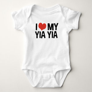 I Love My Yia Yia Baby Bodysuit