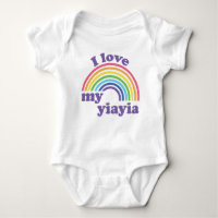 I Love My Yiayia - Cute Rainbow 