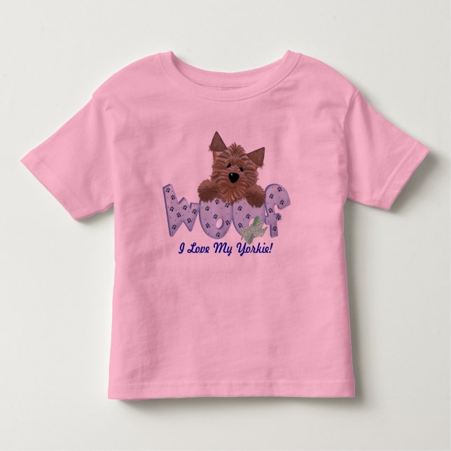 I Love My Yorkie! Toddler T-Shirt (Front)