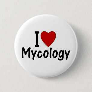 I Love Mycology 6 Cm Round Badge