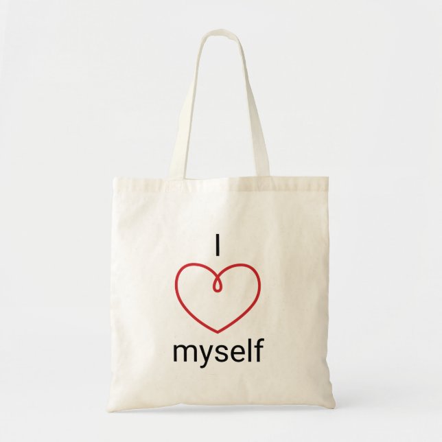 I Love Myself Design Tote Bag (Front)