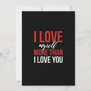 I Love Myself More Than You Cute Self Love Style  Holiday Card