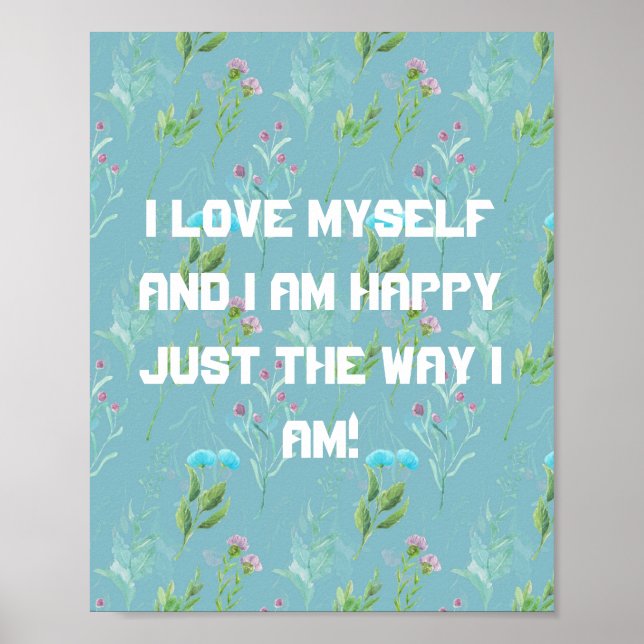 I love myself poster (Front)