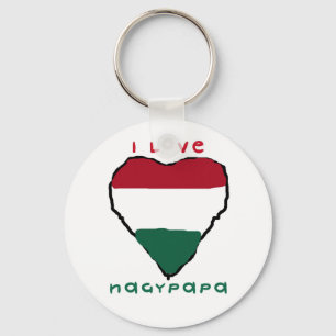 I Love Nagypapa Keychain