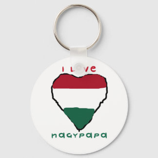 I Love Nagypapa Keychain