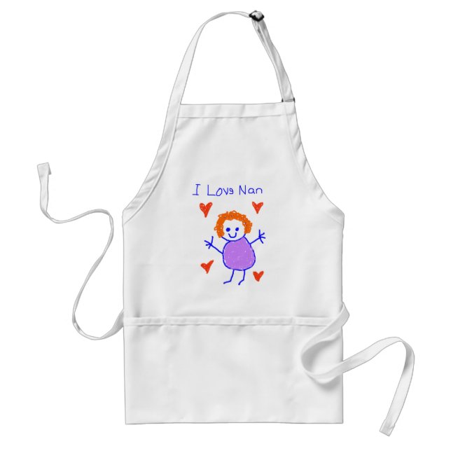 I Love Nan Standard Apron (Front)
