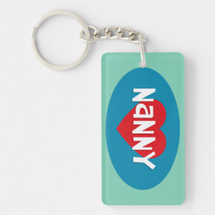 I Love NANNY Key Ring