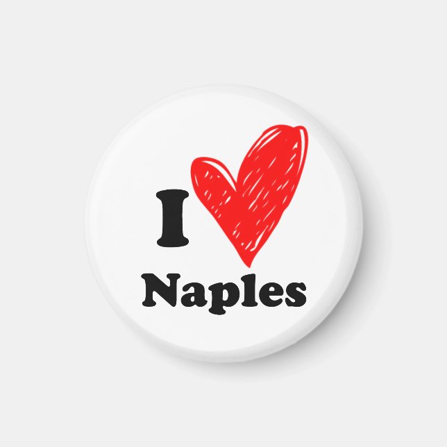 I love Naples Magnet (Front)