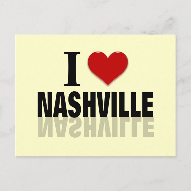 I Love Nashville Postcard (Front)