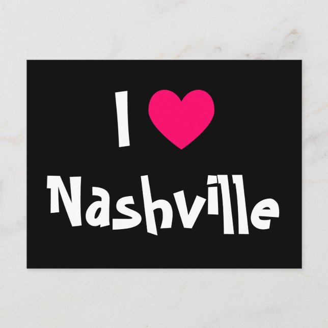 I Love Nashville Postcard (Front)