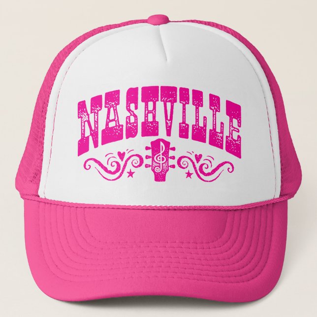 I LOVE NASHVILLE TRUCKER HAT (Front)
