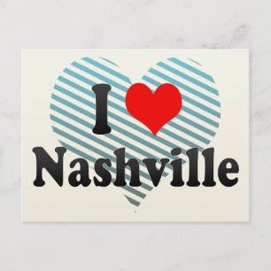 I Love Nashville, United States Postcard