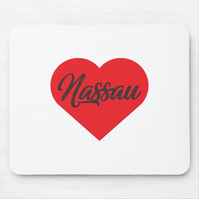 I Love Nassau - Bahamas Mouse Pad (Front)