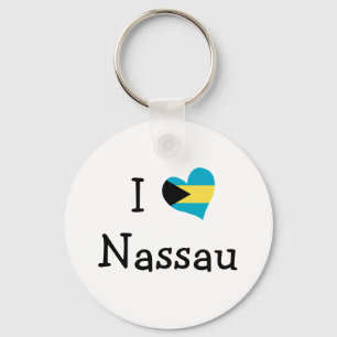 I Love Nassau Key Ring