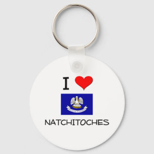 I Love NATCHITOCHES Louisiana Key Ring