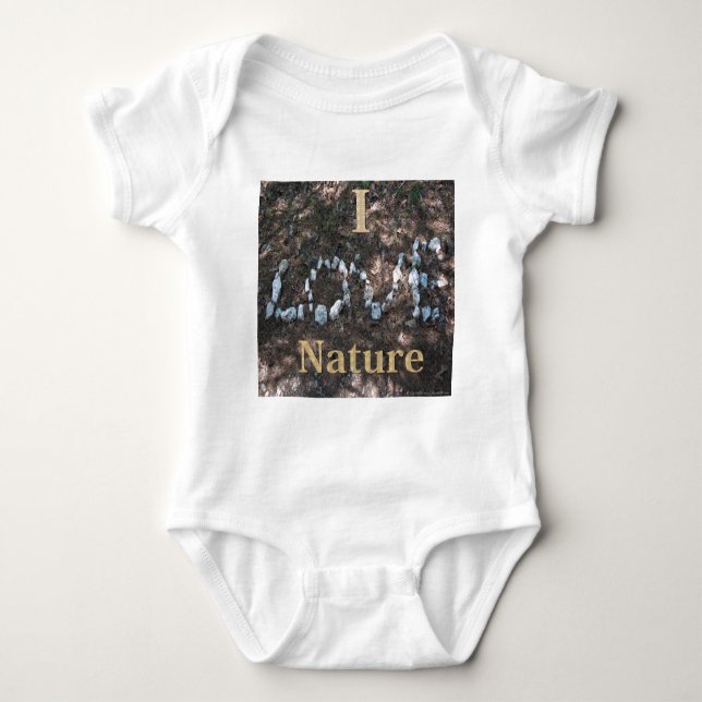 I Love Nature Apparel and Gifts Baby Bodysuit (Front)