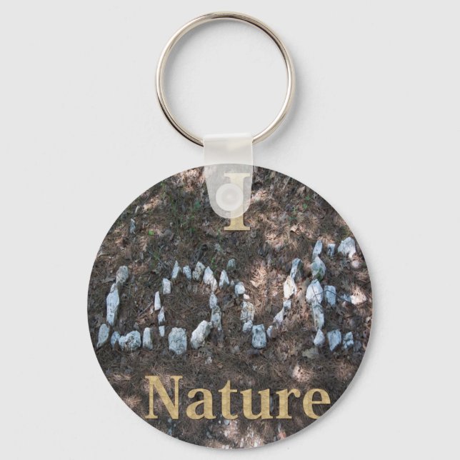 I Love Nature Apparel and Gifts Key Ring (Front)