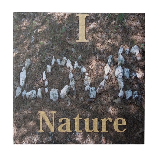 I Love Nature CeramicTile Tile (Front)