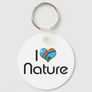 I Love Nature Keychain