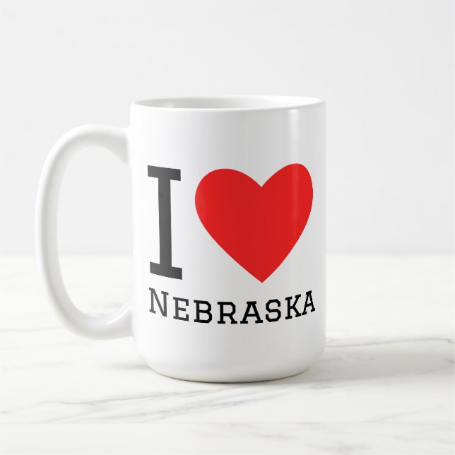 I love Nebraska  Coffee Mug (Left)