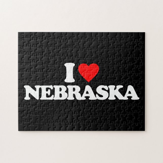 I LOVE NEBRASKA JIGSAW PUZZLE (Horizontal)