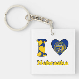 I love Nebraska Key Ring