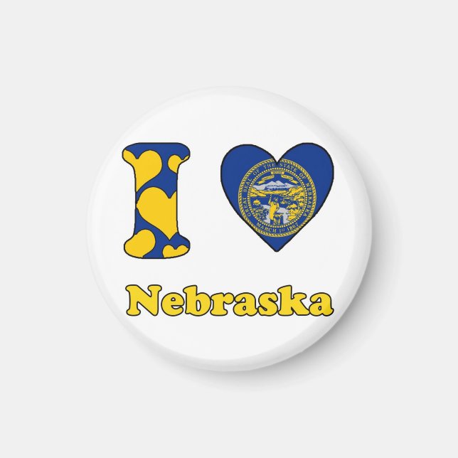 I love Nebraska Magnet (Front)