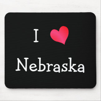 I Love Nebraska Mouse Pad