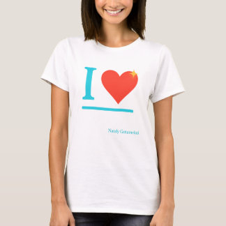 I Love Neon Heart Design – Funny Bold Minimal Art T-Shirt