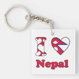 I love Nepal Key Ring