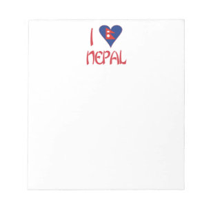 I Love Nepal Notepad