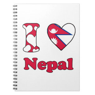 I love Nepal Spiral Notebook