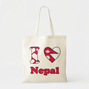 I love Nepal Tote Bag