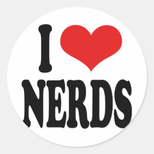 I Love Nerds Classic Round Sticker