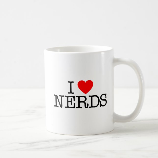 I Love Nerds. Coffee Mug (Right)