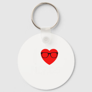 I Love Nerds Gles Funny Heart Valentines Gift Men  Key Ring