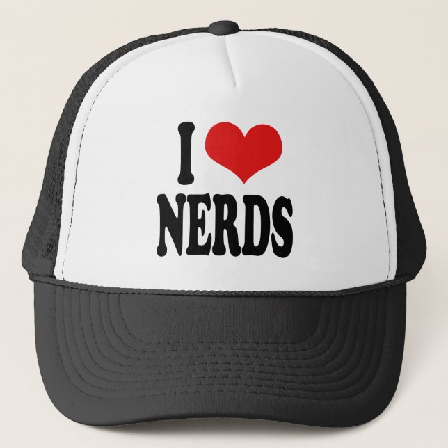 I Love Nerds Trucker Hat (Front)