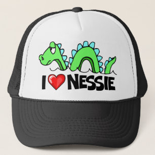 I Love Nessie Trucker Hat