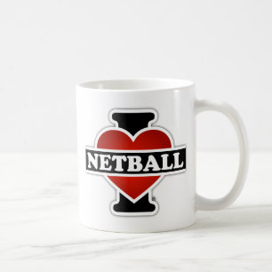 I Love Netball Coffee Mug