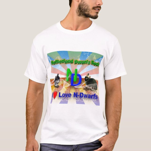I love Netherland Dwarf Bunnies T-Shirt (Front)