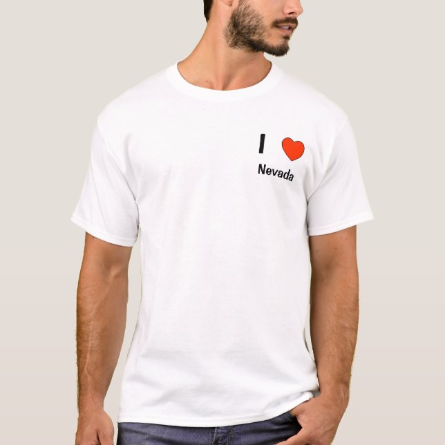 I love Nevada logo T shirt (Front)