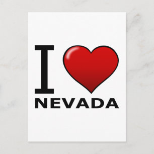 I LOVE NEVADA POSTCARD